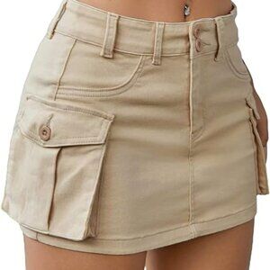Cargo mini skirt